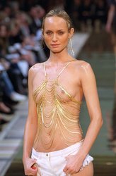 Amber Valletta Models Oops Topless Nude Nip Slip Sexy Hot Tits